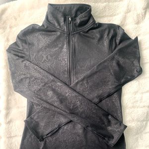 Nike Element Running 1/2 Zip Black Snakeskin S